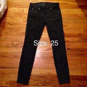 Polka Dot Skinny Jeans